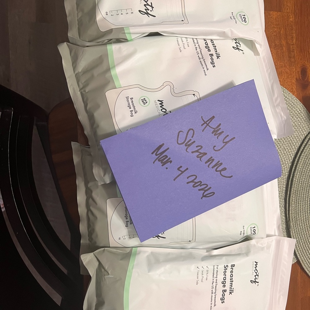 Motif Breastmilk Storage Bags - White (4bags)
